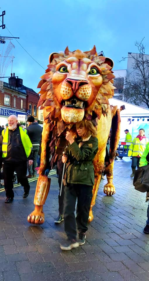 The Lion visits the Christmas Light Switch On!