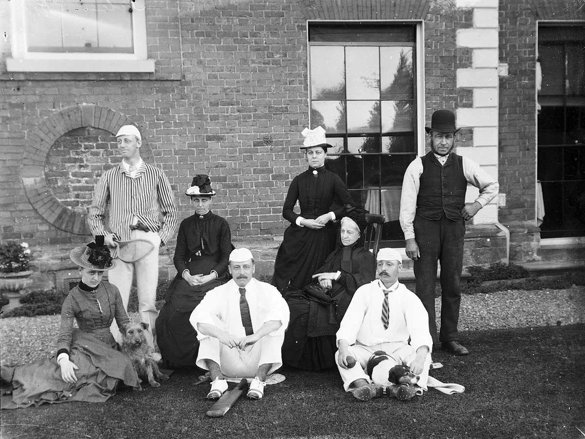 Believed to be the Sale family in the garden of Forbury House. © Herefordshire Museum Service.