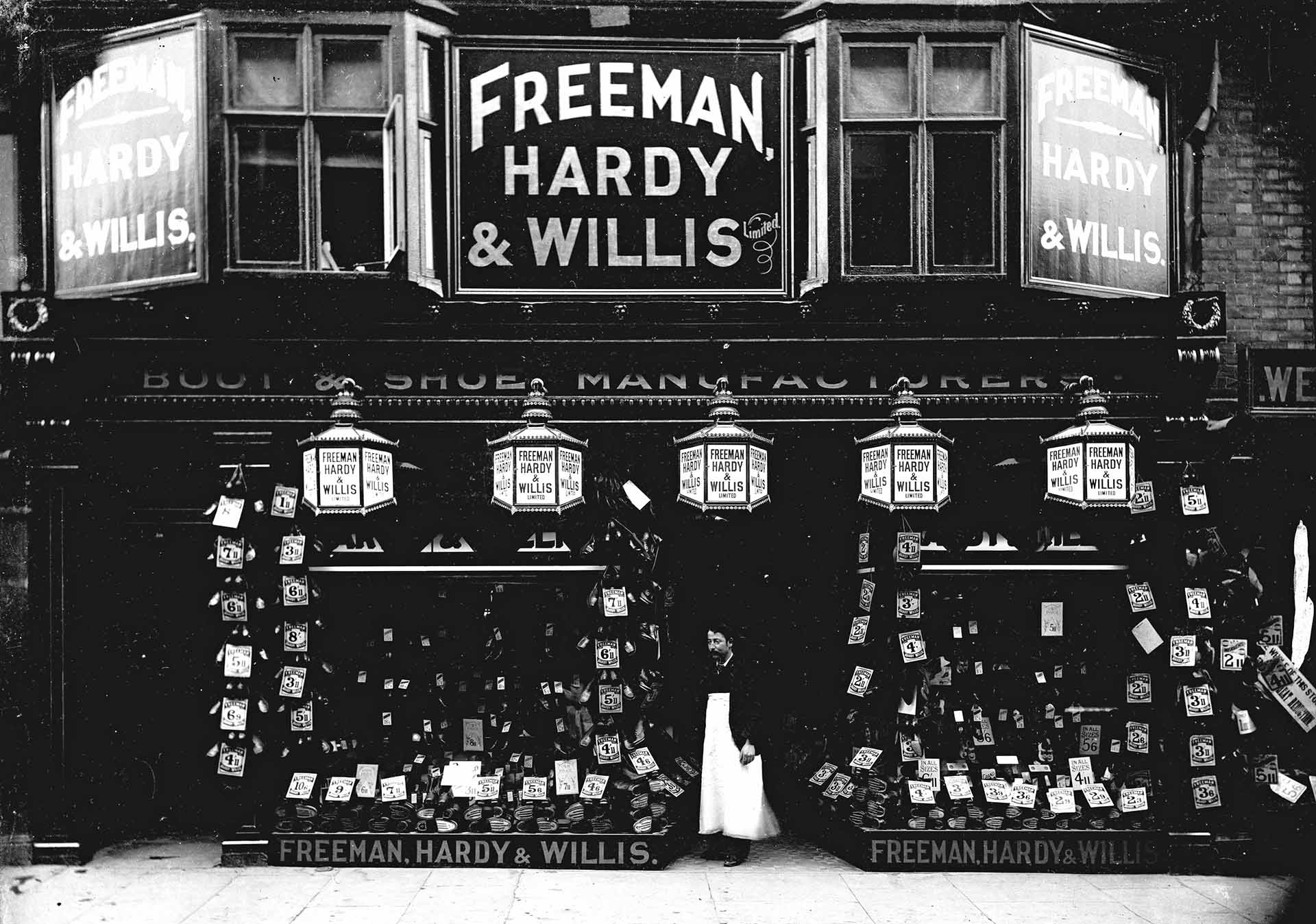 Freeman, Hardy, Willis shop front